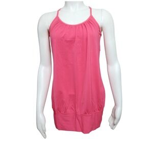 Lululemon No Limits Tank Top Built-In Bra Pink Racerback Yoga Activewear Womens